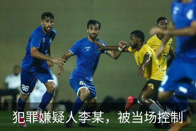 犯罪嫌疑人李某，被当场控制
